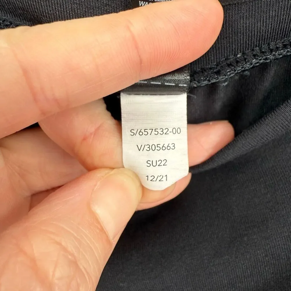Athleta Release Pant Black‎ XL Modal Wrap Front Split Leg Yoga Lounge Pants
